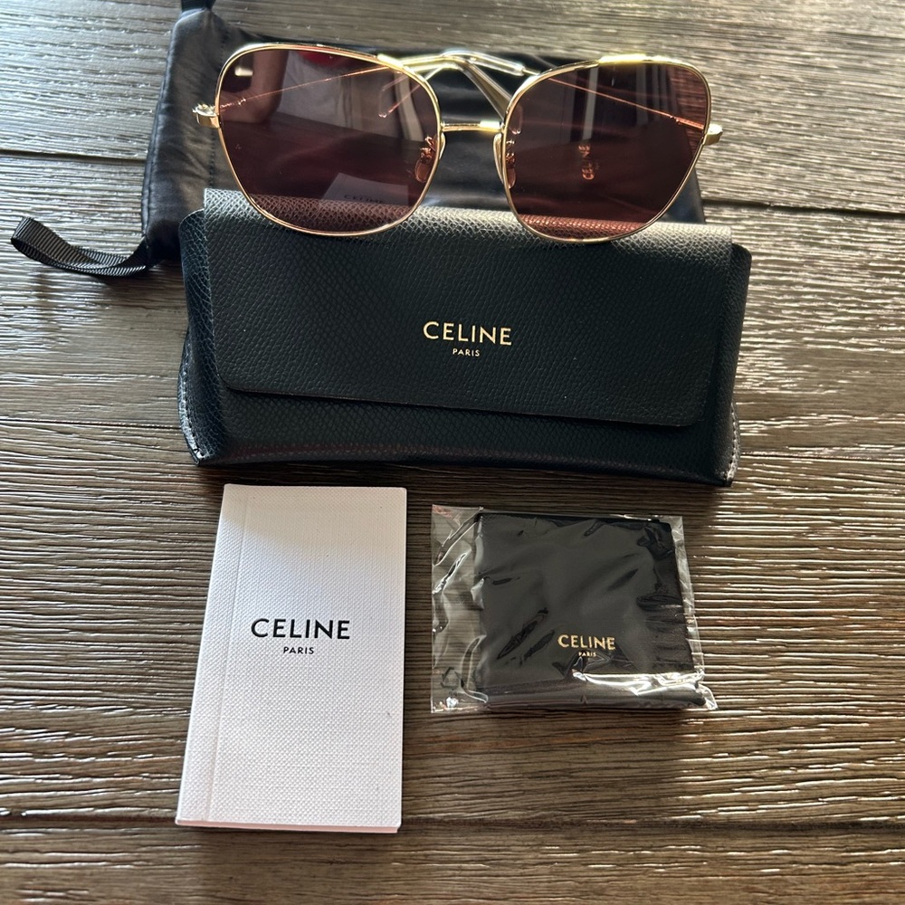 Authentic NEW Celine Square Aviator Sunglasses